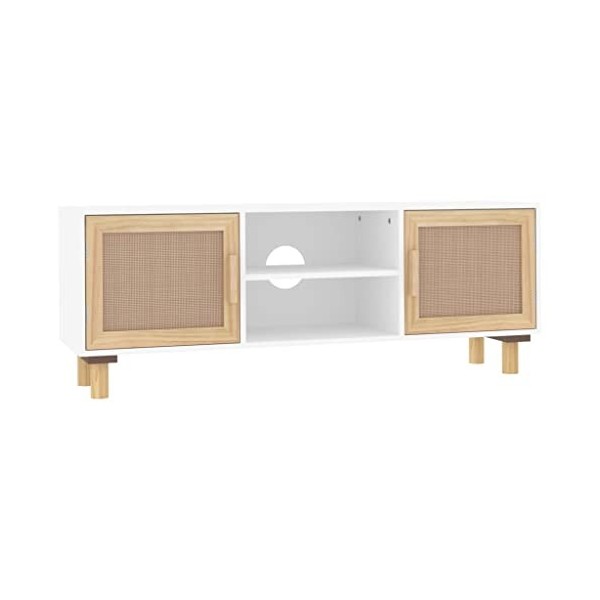 vidaXL Meuble TV Centre de Divertissement Armoire Multimédia Meuble de Rangement Salle de Séjour Marron 105x30x40 cm Bois de 