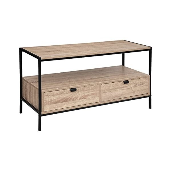 5 five simply smart Meuble TV Effet chêne Naturel Aliaj