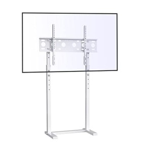 UNHO Support TV de sol pour écran LCD LED de 32 à 65" VESA max 600 x 400 jusquà 400 kg Blanc