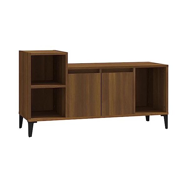 vidaXL Meuble TV Chêne Marron 100x35x55 cm Bois dingénierie