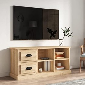 VEEKI Meuble TV, Meuble TV Suspendu, Meuble TV Industriel, Meuble TV Bois, Meuble Chambre, Convient pour Salon ou Chambre, ch
