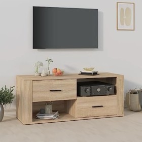 VEEKI Meuble TV, Meuble TV Suspendu, Meuble TV Industriel, Meuble TV Bois, Meuble Chambre, Convient pour Salon ou Chambre, Ch