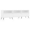 Générique Meuble TV Blanc 150x30x44,5 cm Bois dingénierie,25.6 KG,831252, Meubles, Meubles TV