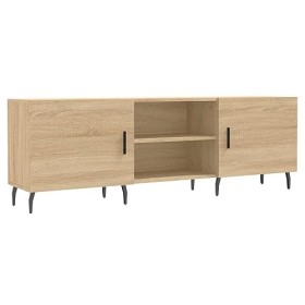 Camerina Meuble TV chêne Sonoma 150x30x50 cm Bois dingénierie,Meuble Bas Salon,Meubles De Salon TV,Meuble TV Longueur