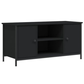 Camerina Meuble TV Noir 100x40x50 cm Bois dingénierie,Meuble TV,Table Basse Couleurs,Table Basse Salon Meuble TV