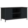 Camerina Meuble TV Noir 100x40x50 cm Bois dingénierie,Meuble TV,Table Basse Couleurs,Table Basse Salon Meuble TV