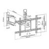 Support Mural dangle réglable pour écran TV 37-75