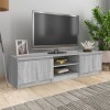 Maxspace TV Meuble, Meuble Tele, Meuble TV Chambre, Meuble TV IindustrielSonoma Gris 140x40x35,5 cm Bois dingénierieConvient