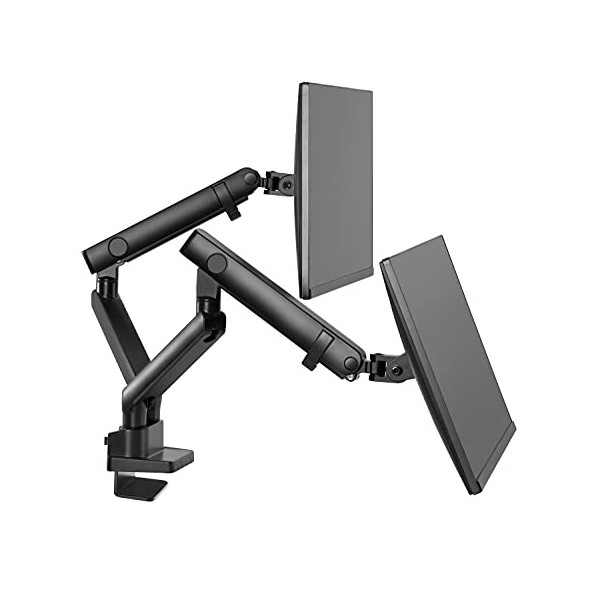 Amer Networks Hydra 2 Support pour TV 75,100 x 75 x 100 mm Clamp degrés 0-360 Aluminium Plastique acier-90-85° Noir/Chrome, 