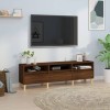 Meuble TV chêne Marron 150x30x44,5 cm Bois dingénierie - Banc TV, Meuble TV Suspendu, Convient pour Salon ou Chambre