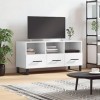 VEEKI Meuble TV, Meuble TV Suspendu, Meuble TV Industriel, Meuble TV Bois, Meuble Chambre, Convient pour Salon ou Chambre, Bl