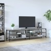VEEKI Meuble TV, Meuble TV Suspendu, Meuble TV Industriel, Meuble TV Bois, Meuble Chambre, Convient pour Salon ou Chambre, So