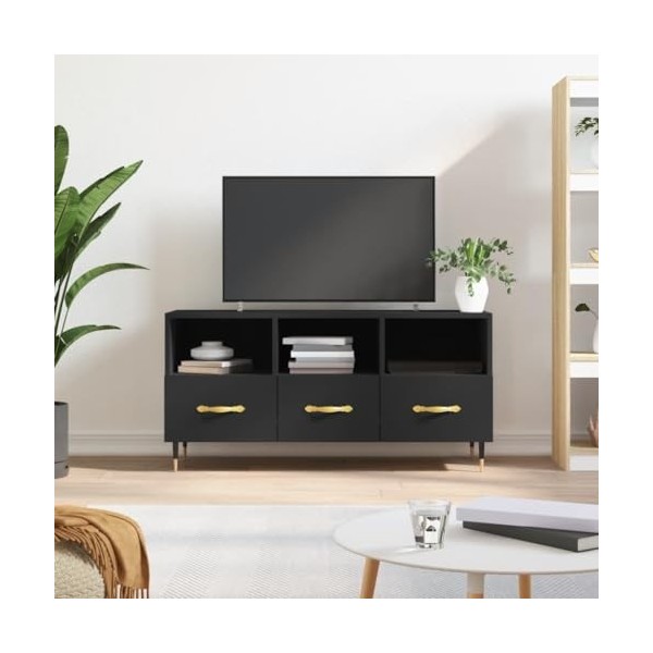 Metrile Meuble TV pour salon - 102 x 36 x 50 cm - Gris Sonoma