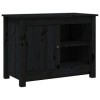 Camerina Meuble TV Noir 70x36,5x52 cm Bois de pin Massif,Meuble TV,Meuble TV Moderne,Meuble de Salon