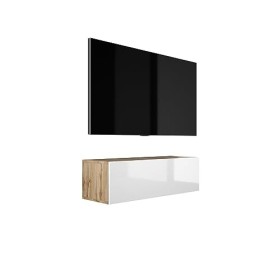 3E 3xE living.com Meuble TV Suspendu, D: L: 100 cm, H : 34 cm, P : 32 cm. Rangement TV, Meuble TV Mural, Table TV, Meuble Tel