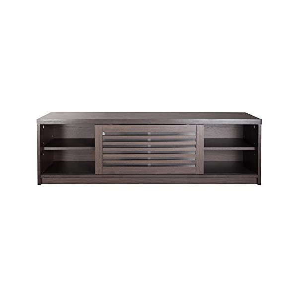 VDD Meuble TV Buffet Moderne - Meuble TV - Portes coulissantes persiennes - 120 cm de Large