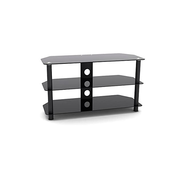 VDD Meuble TV - Buffet TV - Meuble Audio - 90 cm de Large - Noir
