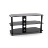VDD Meuble TV - Buffet TV - Meuble Audio - 90 cm de Large - Noir