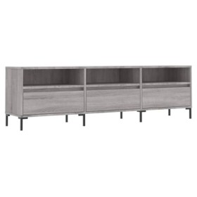 Meuble TV Sonoma Gris 150x30x44,5 cm Bois dingénierie - Meuble télé, Meuble TV Industriel, Meuble Chambre, Convient pour Sal
