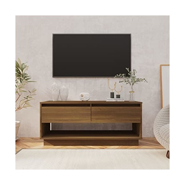 Goliraya Meuble TV Aggloméré Solide et Durable Design Elégant