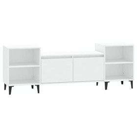 Meuble TV Blanc 160x35x55 cm Bois dingénierie - Banc TV, Meuble TV Suspendu, Convient pour Salon ou Chambre