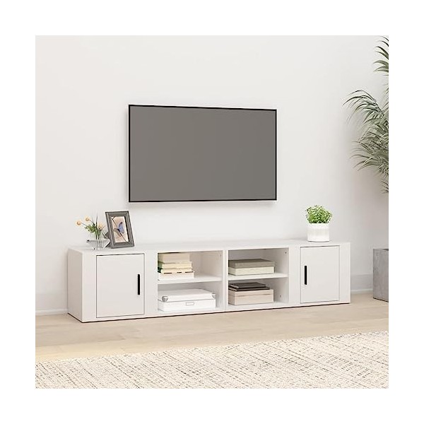 VEEKI Meuble TV, Meuble TV Suspendu, Meuble TV Industriel, Meuble TV Bois, Meuble Chambre, Convient pour Salon ou Chambre, Me