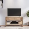 VEEKI Meuble TV, Meuble TV Suspendu, Meuble TV Industriel, Meuble TV Bois, Meuble Chambre, Convient pour Salon ou Chambre, 82