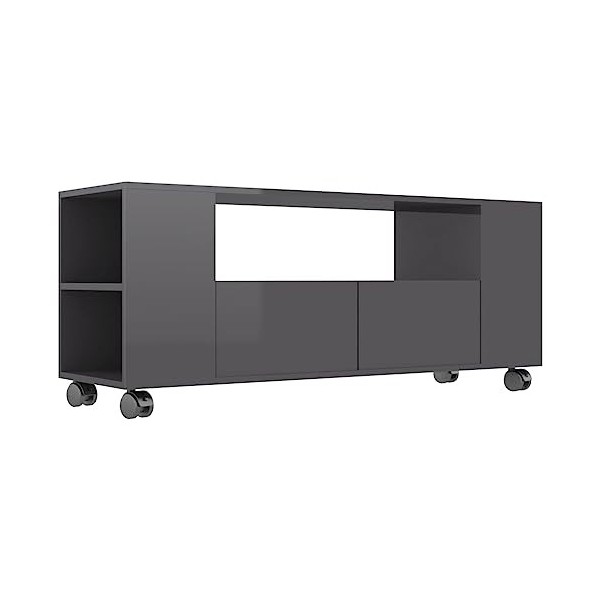 VEEKI Meuble TV, Meuble TV Suspendu, Meuble TV Industriel, Meuble TV Bois, Meuble Chambre, Convient pour Salon ou Chambre, Gr