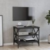 Keyur Meuble TV, Banc TV Buffet Bas Support de Télévision Meuble Télé Meuble TV Noir 60x40x50 cm Bois dingénierie