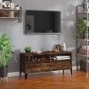 VEEKI Meuble TV, Meuble TV Suspendu, Meuble TV Industriel, Meuble TV Bois, Meuble Chambre, Convient pour Salon ou Chambre, ch
