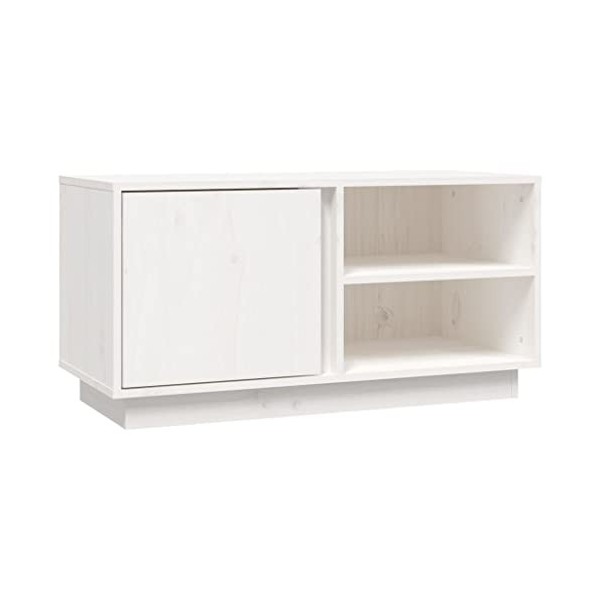 VEEKI Meuble TV, Meuble TV Suspendu, Meuble TV Industriel, Meuble TV Bois, Meuble Chambre, Convient pour Salon ou Chambre, Bl