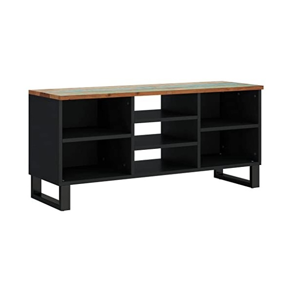 vidaXL Meuble TV 100x33x46 cm Bois de manguier et dingénierie