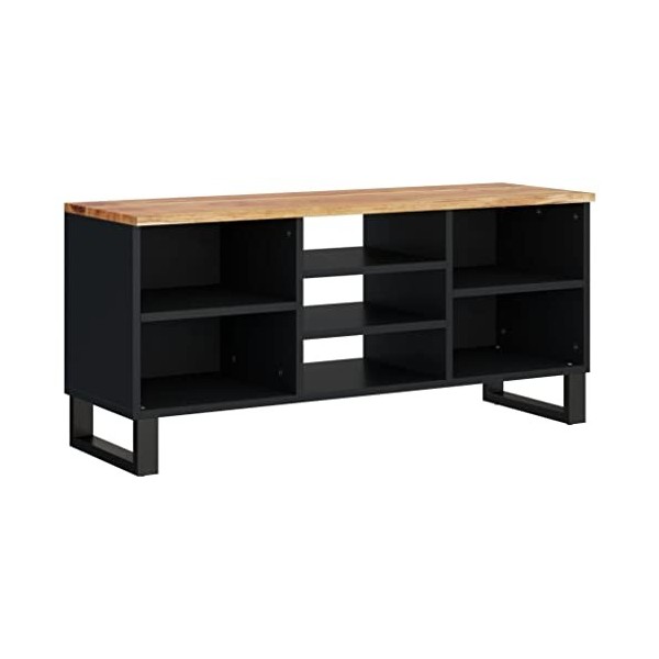 vidaXL Meuble TV 100x33x46 cm Bois de manguier et dingénierie