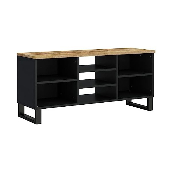 vidaXL Meuble TV 100x33x46 cm Bois de manguier et dingénierie