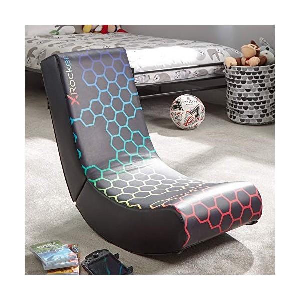 X-Rocker Officially Licensed Nintendo Super Mario Bros Video Rocker - Joy Collection, Neo Hex, Multicolore