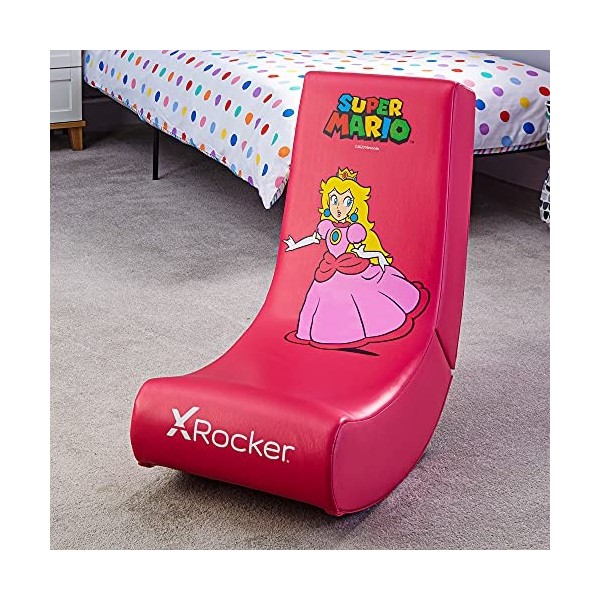 X Rocker Officially Licensed Nintendo Super Mario Bros Video Rocker Gaming Chair for Juniors, Folding Rocking Seat- JOY Colle