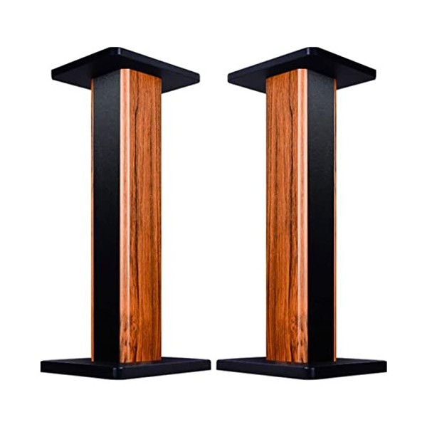 Support Audio Pied Denceinte en Bois Trépied Audio pour Paquet De Cartes Surround Au Sol Support De Boîte Audio Dordinateur