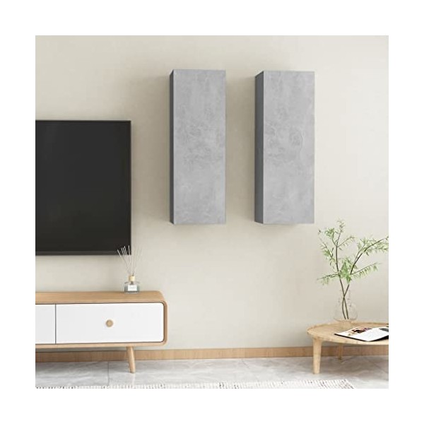 VEEKI Meuble TV, Meuble TV Suspendu, Meuble, Meuble TV avec Rangement，Meuble Industriel, Convient pour Salon ou Chambre, Meub