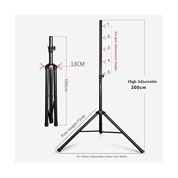 BNNP Tour Audio Support de Haut-Parleur Tout en métal épaissi Professionnel Haut-Parleur trépied Sol trépied Support Audio de