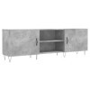 FAMIROSA Meuble TV Gris béton 150x30x50 cm Bois dingénierie 25KG -9096