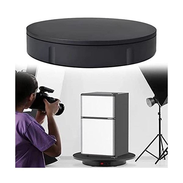 Présentoir Rotatif électrique, Plateau tournant avec télécommande pour Affichage de Produits de Photographie, Plateau tournan