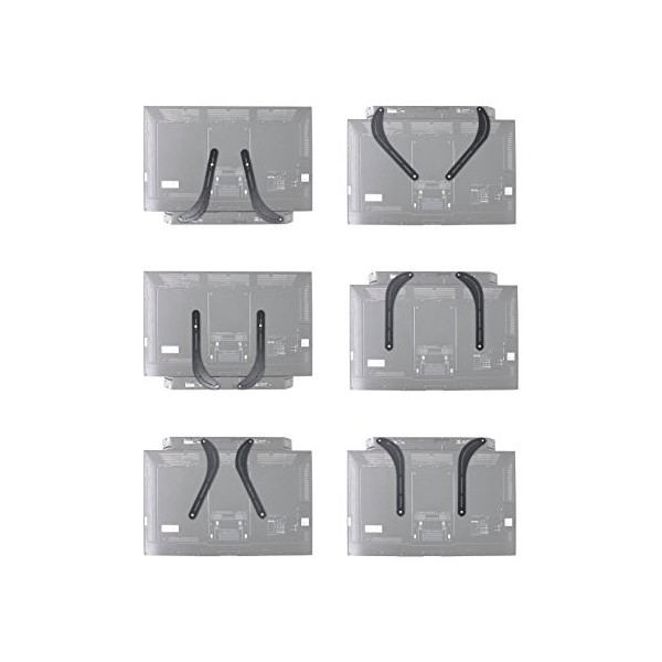 PureMounts PM-Sound-Style B Barre de son unviseralh vieillissement pour montage sur la TV ou support mural, charge : max. 15&nbsp;