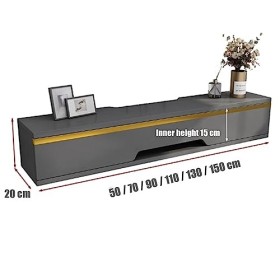 Etagere TV Murale,Meuble TV Suspendu,Murale Flottante TV Meuble Etagere TV Support,Meuble TV Suspendu Bois Etagere,Espace de 