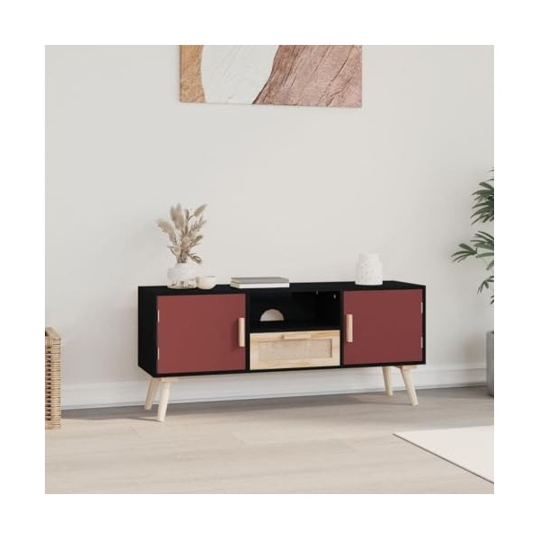 Meuble TV,Étagère TV Flottante, Support de Télévision Flottant Fixé au Mur Centre de Console Multimédia de Divertissement Gra