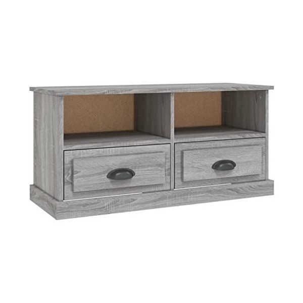 VEEKI Meuble TV, Meuble TV Suspendu, Meuble TV Industriel, Meuble TV Bois, Meuble Chambre, Convient pour Salon ou Chambre, So