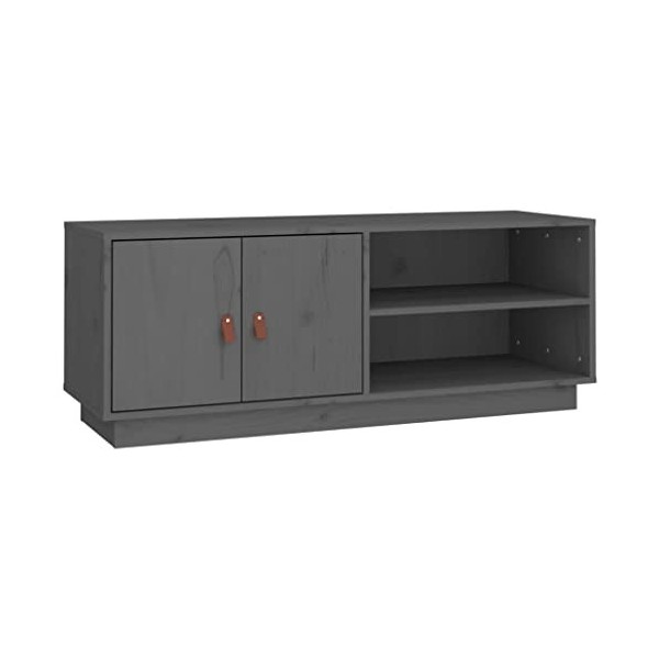 VEEKI Meuble TV, Meuble TV Suspendu, Meuble TV Industriel, Meuble TV Bois, Meuble Chambre, Convient pour Salon ou Chambre, Gr