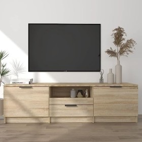 VEEKI Meuble TV, Meuble TV Suspendu, Meuble TV Industriel, Meuble TV Bois, Meuble Chambre, Convient pour Salon ou Chambre, Ch