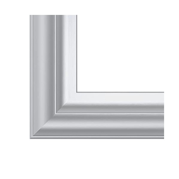 Intec brackets - Cadre TV Art déco en argent brossé créé exclusivement pour Samsung The Frame 43"