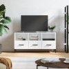 VEEKI Meuble TV, Meuble TV Suspendu, Meuble TV Industriel, Meuble TV Bois, Meuble Chambre, Convient pour Salon ou Chambre, Bl