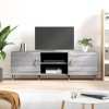 Hovothy Meuble TV Sonoma Gris 150x30x50 cm Bois dingénierie Buffet TV Espace de Vie Intérieur Style Calme Meuble de Salon Sa